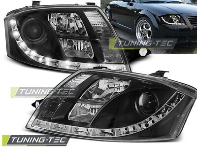 Coppia Fari Fanali Anteriori Tuning  TT 99-05 8N DAYLIGHT Nero (faro 9 pin)