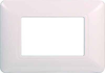 ETTROIT Placca Plastica Serie Solar 3P Colore Bianco Compatibile Con Bticino