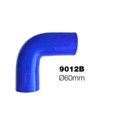 Curva 90°blu Manitor id.60mm silicone rinforzato a 4 strati