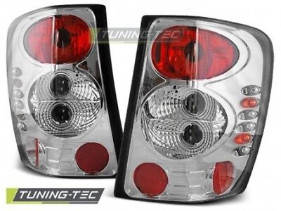 Coppia Fari Fanali Tuning Posteriori GRAND CHEROKEE (WJ) 99-05.05 Cromato