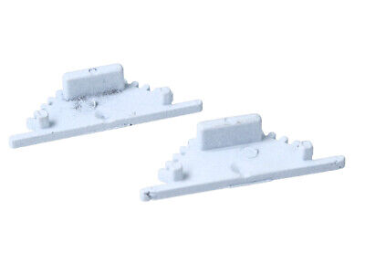 Kit Terminali Tapi di Chiusura In Metallo Colore Bianco Per Profilato Alluminio
