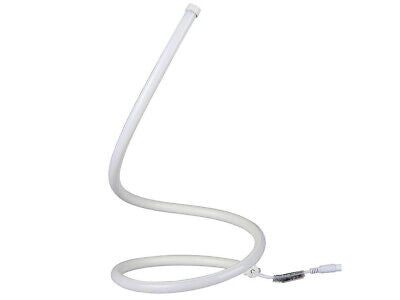 Lampada Led da Tavolo Design Moderna Spirale 17W Caldo 3000K Colore Bianco Con