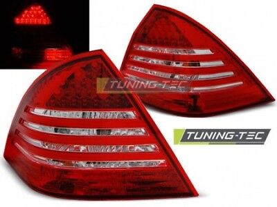 Faro Fanale Tuning Classe C W203 Berlina 00-04 Rosso/Bianco LED