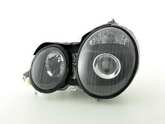 Coppia Fari Fanali Anteriori Tuning classe E W210 nero