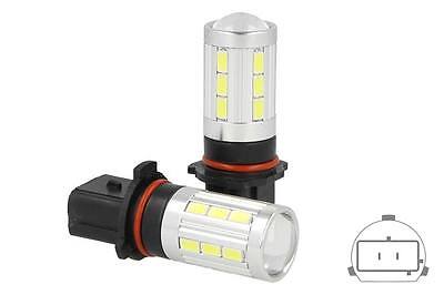 Coppia Lampade Lampadine Led PSX26W H28W Bianco Fendinebbia 12V 5W con  Lente