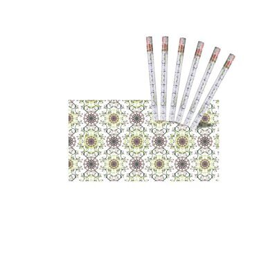 6 Rotoli Carta Adesive Per Mobili 45X200cm Colorati con Disegni da Parati