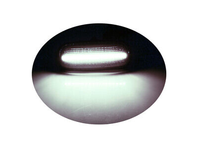 Kit Freccia Laterale a Led Side Marker Lente Nero Fume Luce Bianco Per Viv