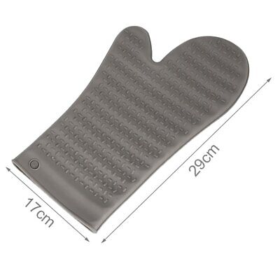 Guanto da Forno in Silicone Resiste al Calore con Impugnatura Robusta 12 X 29cm