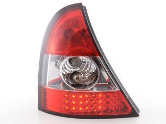 Coppia Fari Fanali Posteriori Tuning LED Clio (B) 01-04 Rossi