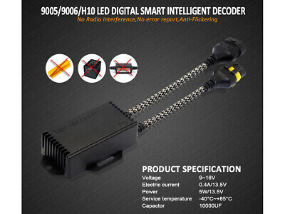 Led Warning Canceller HB3 9005 H10 HB4 9006 12V Filtro Resistenza Cancella