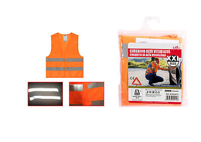 Gilet Catarifrangente Arancione Taglia XXL <ul><li>Gilet ad alta visibilità