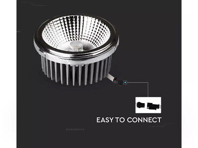 Lampada Faretto Led AR111 20W AC 220V Neutro 4000K Doppio Riflettori