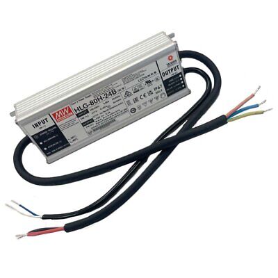 MeanWell HLG-80H-24B Alimentatore Led Driver CV CC IP67 Dimmerabile 80W 24V