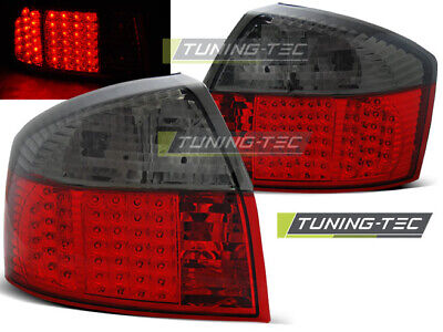 LED TAIL LIGHTS RED SMOKE fits A4 10.00-10.04