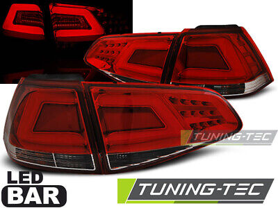 FANALI POSTERIORI A BARRA A LED ROSSO WHIE per GOLF 7 13-17