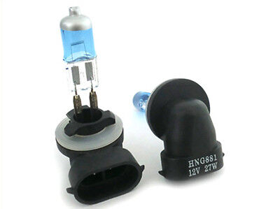 COPPIA NR 2 Lampade Lampadine Luce H27 881 PGJ13 12V 27W EFFETTO XENO BIANCO