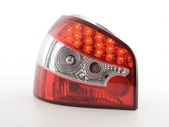 Coppia Fari Fanali Posteriori Tuning LED A3 8L 1996 > 2004 rosso chiaro
