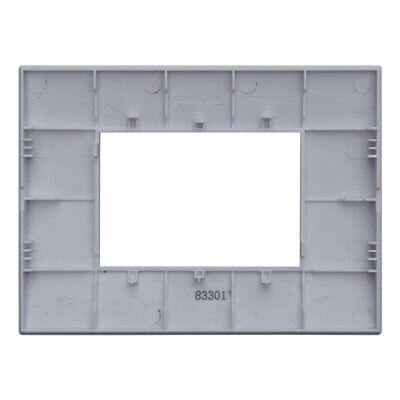 ETTROIT Placca Plastica Serie Venus 3P Colore Bianco Compatibile Con Vimar Arke