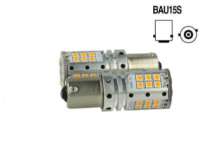 Lampada Led BAU15S PY21W Canbus 12V 25W Reale Arancione Piedi Storti Per Frecce