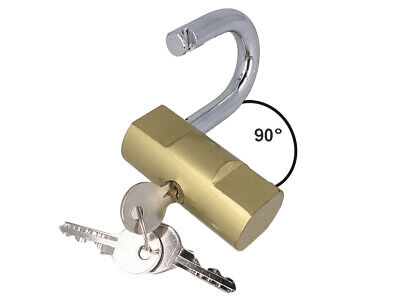 Lucchetto Ottone 60mm Con 3 Chiavi Antifurto <ul><li>Lucchetto In