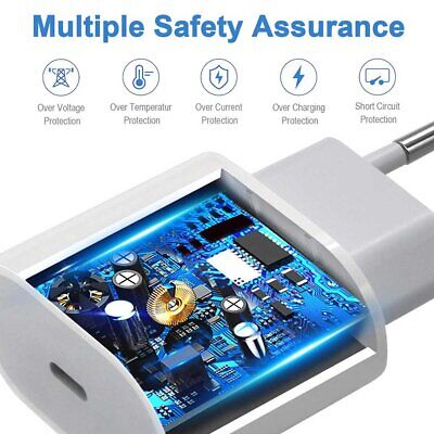 Alimentatore USB C da 20W Ricarica Veloce PD20W Bianco per SmartPhone Tablet