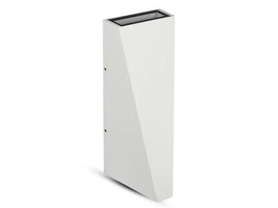 Applique Lampada LED da Muro Piramide 6W 4000K Carcassa Bianca Doppio Fascio