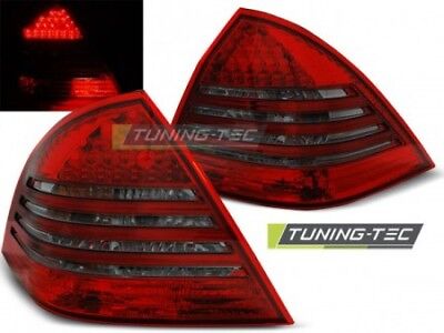 Faro Fanale Tuning Classe C W203 SEDAN 00-04 Fume' Rosso LED