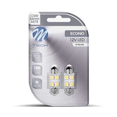 Blister 2x LED L072 C5W 36mm 4xSMD5050 bianco