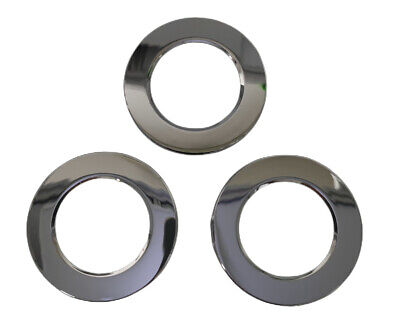 3 Pezzi Coperchi Rotondi Argento Cromato Per Faretti Led FP8705W <table