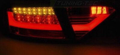 Coppia Set Fanali Fari Posteriori Tuning A5 2007 > 2009 LTI Fibra LED NERI led