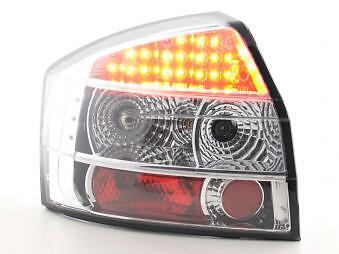 Coppia Fari Fanali Posteriori Tuning LED A4 (8E) 01-03 cromato