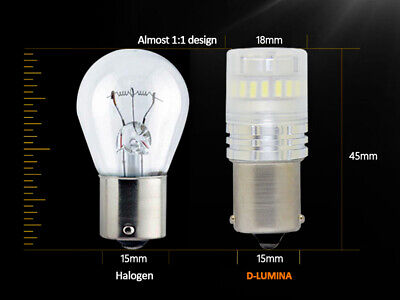 Lampada Led 1156 BA15S P21W Canbus Bianco 12V No Polarita IP67 Illuminazione