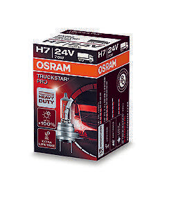 1 Lampada Lampadina Luce OSRAM TRUCKSTAR H7 (PX26d) 24V 70W CAMION PULLMAN