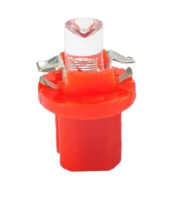 Lampada Led Diodo LED L004 B8.5d concavo rosso