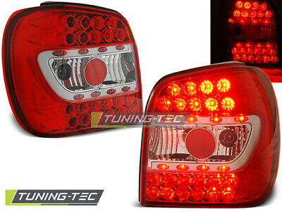 LED TAIL LIGHTS RED WHITE fits POLO 6N 10.94-09.99