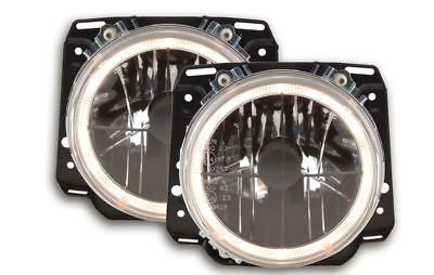 Coppia Fari Fanali Anteriori Tuning GOLF II 83-91 neri con anelli ANGEL EYES