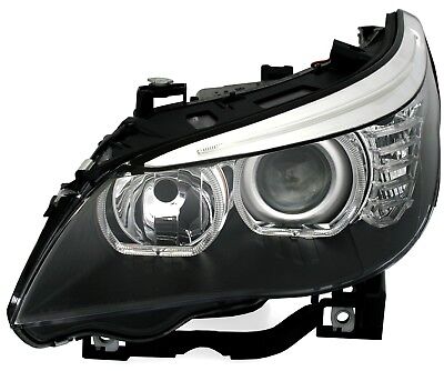 Coppia Fari Fanali Anteriori Tuning E60/E61 serie 5 2003-2007 Angel Eyes H7+H7
