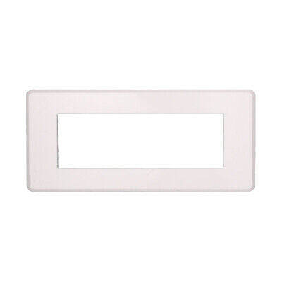 ETTROIT Placca Slim Sottile 6P Serie Moon Colore Bianco Compatibile Con Bticino