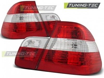 Coppia Set Fari Fanali Posteriori Tuning E46 09.01-03.05 Rosso/Bianco
