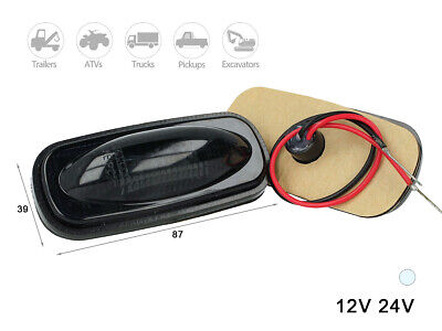 Kit Luci Fanali Fume Bianco Freddo 24V 12V Luce Ingombro Cortesia Targa Cupola