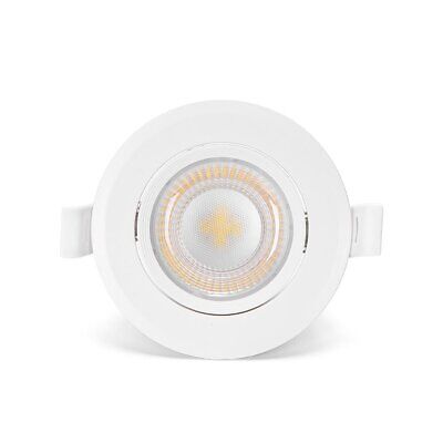 3 PCS Faretto Led Da Incasso Rotondo 5W 370LM 4000K Angolo 90&deg; Orientabile