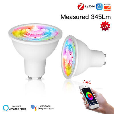 Lampadina Termoplastica ZigBee3.0 Lampada Faretto Led GU10 5W WiFi RGB