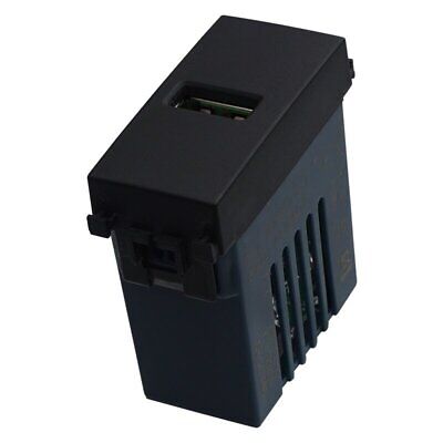 ETTROIT Modulo Presa Caricatore USB 5V 2,1A Colore Nero Compatibile Con Vimar