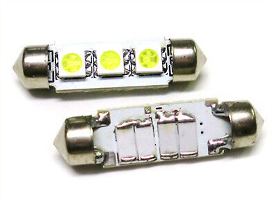 Lampada Led Siluro Canbus No Errore T11 C5W 38mm 3 SMD 5050 12V Luci Targa