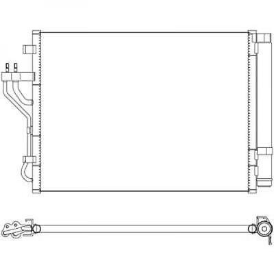 Condensatore clima ix35 08/2009 SPORTAGE 17/2.0 CRDi 976062Y001 520x375