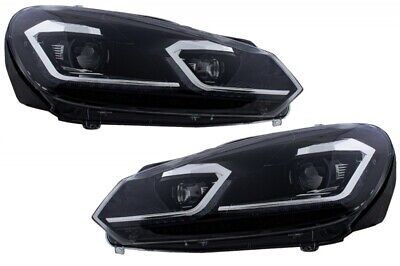 Coppia Fari Fanali Tuning Golf 6 VI 2008>2013 ottica 7.5 Look freccia dinamica