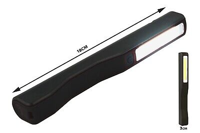 Lampada Torcia Led Officina Ricaricabile Tascabile 2W Doppia Illuminazione