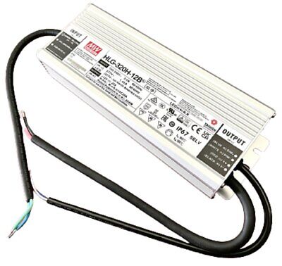 MeanWell HLG-320H-12B Alimentatore IP67 320W 12V 22A Dimmerabile 1-10V PWM