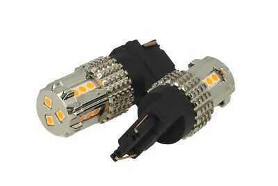 Lampada Led 3156 T25 PY27W 12V 45W No Polarita Arancione Super Luminoso Per