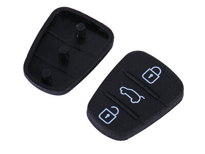 Gommino 4 Tasti Nero Ricambio Telecomando Guscio Chiave Per Auto I20 I3